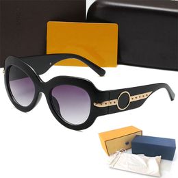 High Quality Womans Sunglasses Luxury Fashion Mens Sun glasses UV Protection men Designer eyeglass Gradient Metal hinge eye women spectacles with box glitter2009