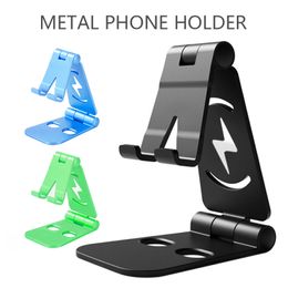 4 Colours Rotating Tablet Phone Holder For IPhone Huawei Xiaomi Plastic Phone Stand Desk Tablet Folding Stand Desktop Dropship