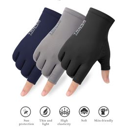 Quick Dry Bicycle Gloves For Cycling Men s Fingerless Solid Mtb Bike Riding Glove Anti Slip Motorcycle Driving 220624
