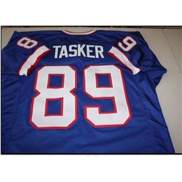 Chen37 Goodjob Men Youth women Vintage STEVE TASKER #89 SEWN STITCHED AFC CHAMPION Football Jersey size s-5XL or custom any name or number jersey