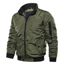 Men's Jackets Winter Military Jacket Men Waterproof Slim Casual Bomber Solid Zipper Pilot Outerwear Autumn Male Clothing Plus SizeMen's