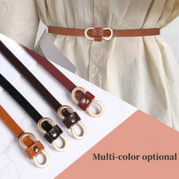 Belts Women's Thin Fashion High Quality Dress Shirt All-match Adjustable PU Leather Designer Ladies WaistbandBelts