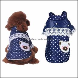 Dog Apparel Supplies Pet Home Garden Small Clothes Jacket Warm Plaid Winter Coats Elastic To Large S-Xxl Coat Drop Delivery 2021 Nk3I6