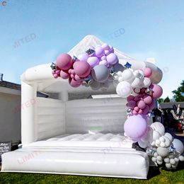 Free Air Ship Outdoor Activities 4.5x4.2m 5x4m commercial inflatable wedding bouncer castle with roof for sale