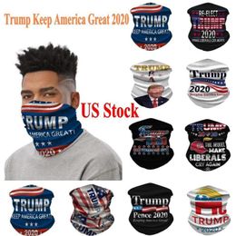 24H Ship Cycling Mask Scarf Unisex Bandana Motorcycle Scarves Headscarf Neck Face Mask Outdoor Trump Keep America Great election in Stock FY9156