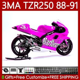 Bodywork Kit For YAMAHA YPVS 3MA TZR250RR TZR250R 1988-1991 Body 115No.134 TZR250 Glossy Pink TZR 250 TZR-250 R RS RR 88 89 90 91 TZR250-R 1988 1989 1990 1991 OEM Fairing