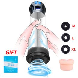 Electric Penis Pump Vacuum for Men Sucking Machine Enlarger Extender Erection Male Masturbation Toys Erotic Products