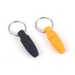 Cigar Cutters Scissors Knife Punch Smoking Accessories Tool 2 Colours Plastic Splitter Key Chain Drill tips Oil Rigs For Pipes Hookahs