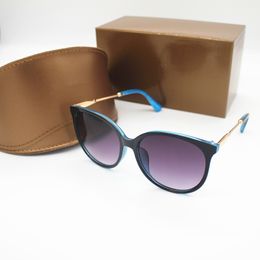Sunglasses 1pcs Fashion Sunglasses Eyewear Sun Glasses Designer Mens Womens Brown Cases Black Metal Frame Dark T2201292