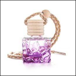 Essential Oils Diffusers Home Fragrances Decor Garden Glass Per Bottle Mobile Pendant Cube Small Empty Irregar Aromatherapy Car Air Freshe