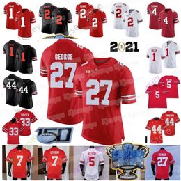 CeoNCAA College Ohio State Buckeyes Football Jersey C.J. Stroud Chris Olave Garrett Eddie George Fields Wilson Teague III Julian Fleming J.T.