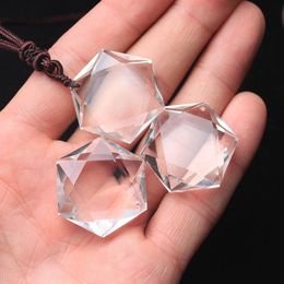 Pendant Necklaces Hung Crystal Original Shi Tianran Plain Water Six Star Men And Ornaments Otsuge Energy Healing StonePendant