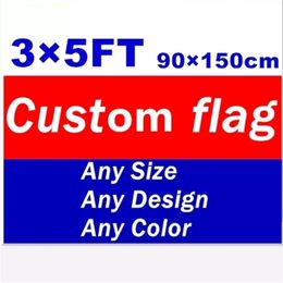 Flags and Banners Decor Custom ANY SIZE Flying Polyester Advertising Sports Decoration Club Party D220704