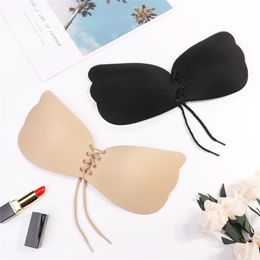 Reusable Invisible Sports Bra Women SelfAdhesive Push Up Bras Sexy Running Yoga Bra Seamless Fitness Underwear T200601