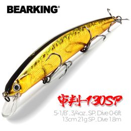 BEARKING 13cm 21g SP depth18m Top fishing lures Wobbler hard bait quality professional minnow for fishing tackle 220726