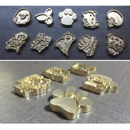 Custom Brass Stamp Iron Mould Burning on CakePersonalized Mould heating on WoodLeatherleague DIY gift700pcs 220611