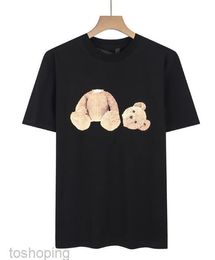 Fashion Summer Men and Womens T-shirts Mans Palms Stylist Angel t Shirt Tee Guillotine Bear Printed Short Sleeve Truncated Bears Angels Tees 2b