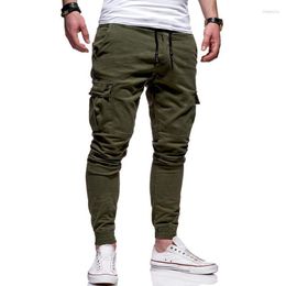 Men's Pants High Quality Khaki Casual Men Joggers Army-Green Cargo Multi-Pocket Fashions Black Trousers Of Man Drak22