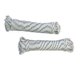 Climbing Ropes Braided rope Factory direct sales 16 strands of white string gray polyester multifilament 6.5mm
