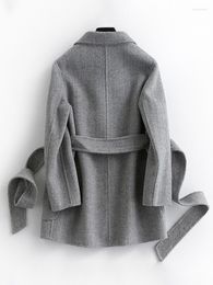 Women's Wool & Blends 300% Coat Autumn Winter Jacket Women Double Side Coats And Jackets Korean Manteau Femme My4087 Bery22