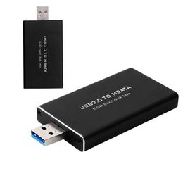 Hubs USB 3.0 To MSATA SSD Hard Disk Box Converter Adapter Enclosure External Case 1pcUSB