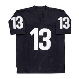 Nikivip Any Given Sunday # 13 Willie Beamen Movie Men Football Jersey Stitched Black S-3XL High Quality Vintage