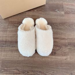 Fashion home cotton slippers men women Fluffette Slippers snow boots warm casual indoor outdoor fuzz slide large size women's shoes EU35-45 Customizable Colour