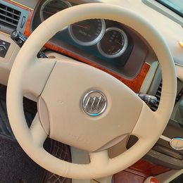 DIY Hand Sewing Steering Wheel Cover Custom Fit For Buick Lacrosse 06-08 Stitch On Wrap Interior Accessories