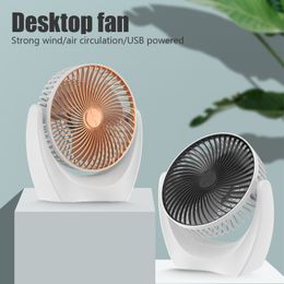 Cool Summer Desktop Small Fan Mini Portable Cooler Rechargeable USB 2 Speed Wind Adjustable Silent For Home Office Car 220505