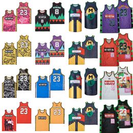 Man Movie 1992 I Am The Man 8 TV Show Series Basketball Jerseys 23 Martin Lawrence Uniform Authentic UP OPEN CREDITS WHATS Colour Blue White Red Black Purple Yellow Pink