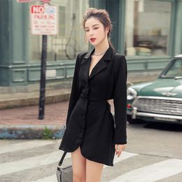 Spring and autumn products fashion temperament small suit jacket suit slim casual thin waist careful machine dress 210412