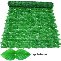 Decorative Flowers & Wreaths Artificial Green Leaf Privacy Screen Panels Rattan Plant Fence 0.5x1m For Outdoor Garden Home DecorDecorative