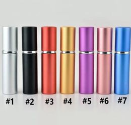 Perfume Bottle 5ml Aluminium Anodized Compact Perfume Bottles Aftershave Atomiser Atomizer Fragrance Glass Scent-Bottles 5000pcs DAP478