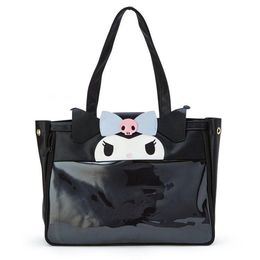 Evening Bags Fashion Leather Shoulder Bag Cute Kawaii Transparent Clear Tote For Women Ladies Pink Black Top Handle Hand Handbag