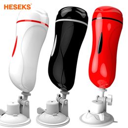 Electric Hands-free sexy Toys Male Masturbator For Men Aircraft Cup Vulva Realistic Vagina Adult Masturbation