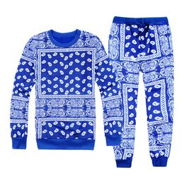 New 3D Printing Bandana Fashion Men Women Tracksuits Crewneck Sweater+pants Plus Size S-6XL Harajuku11