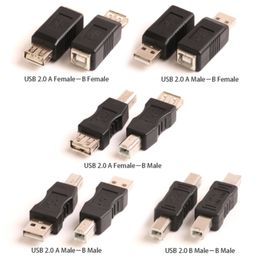 High Speed USB 2.0 A Female To B Male USB Printer Scanner Adapter Data Sync Coupler Converter Connector