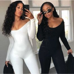 Womens Jumpsuits Designer 2023 Fashion Sexy Playsuit Long Sleeved Slim Fit Hip Lifting Pants S-XL