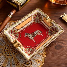 Original Ashtray Bone China Cigar Holder Living Room Decoration Tray Gift For Boyfriend Desk Accessories Vintage Cigar Ashtray