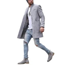 Men's Suits & Blazers Fashion Men Coat Thickened Windbreaker Warm Coat Autumn Wi 220823