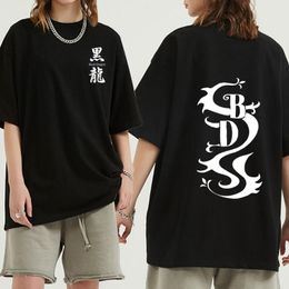 Men's T-Shirts Japanese Anime Tokyo Revengers Black Dragon T Shirt Men Harajuku Summer Tops Graphic Tees Cartoon Unisex T-shirtMen's