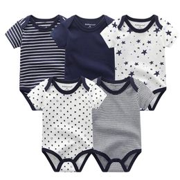 Top Baby Clothes Sets born rompers Short Sleeve Cottons Girl Boys Baby Clothing Roupas de bebe Jumpsuit LJ201223