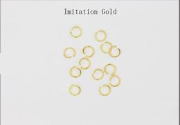 C Open Jump Rings for DIY Jewelry Accessories Jewelry Making and Keychains Multiple Sizes Imitation Gold