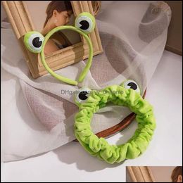 Other Household Sundries Home Garden Funny Frog Makeup Headband Wide-Brimmed Elastic Hairbands Cute Bands Women Hair Accessories Girls Hai