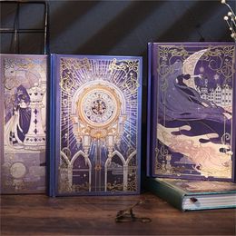 "magic Castle" Diary Journal Sketchbook Beautiful Planner Notebook Study Notepad Hard Cover Christmas Gifts Children And Girls 220401