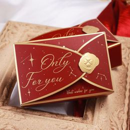 Envelope Shape Wedding Candy Boxes Birthday Party Favor Gift Box Gift Bags Chocolate Bridal Shower Classic Party Supplies MJ0516