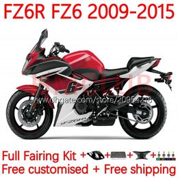 Fairings Kit For YAMAHA FZ6N FZ6 FZ 6R 6N 6 R N 600 09-15 Bodywork 31No.23 FZ-6R FZ600 FZ6R 09 10 11 12 13 14 15 FZ-6N 2009 2010 2011 2012 2013 2014 2015 OEM Body black red