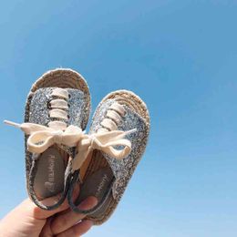 Children Fashion Versatile Korean Sandals Fisherman 2022 Summer New Girls Sequins Sandals Princess Kids Performance Shoes SO054 G220523