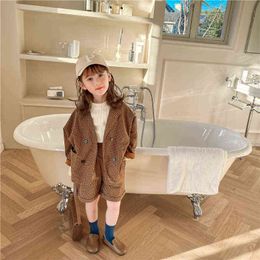 2022 Spring Autumn Girls Boys Casual 2 Piece Suit Baby Kids Children's Clothing Set Including Jacket J220718