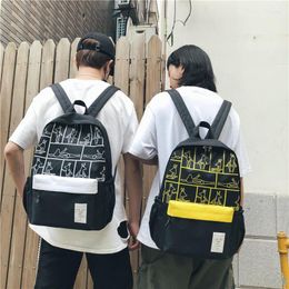 Backpack Tide Brand Oxford Cloth Student Casual Outdoor Large-capacity School Bag Simple Graffiti Creative Female